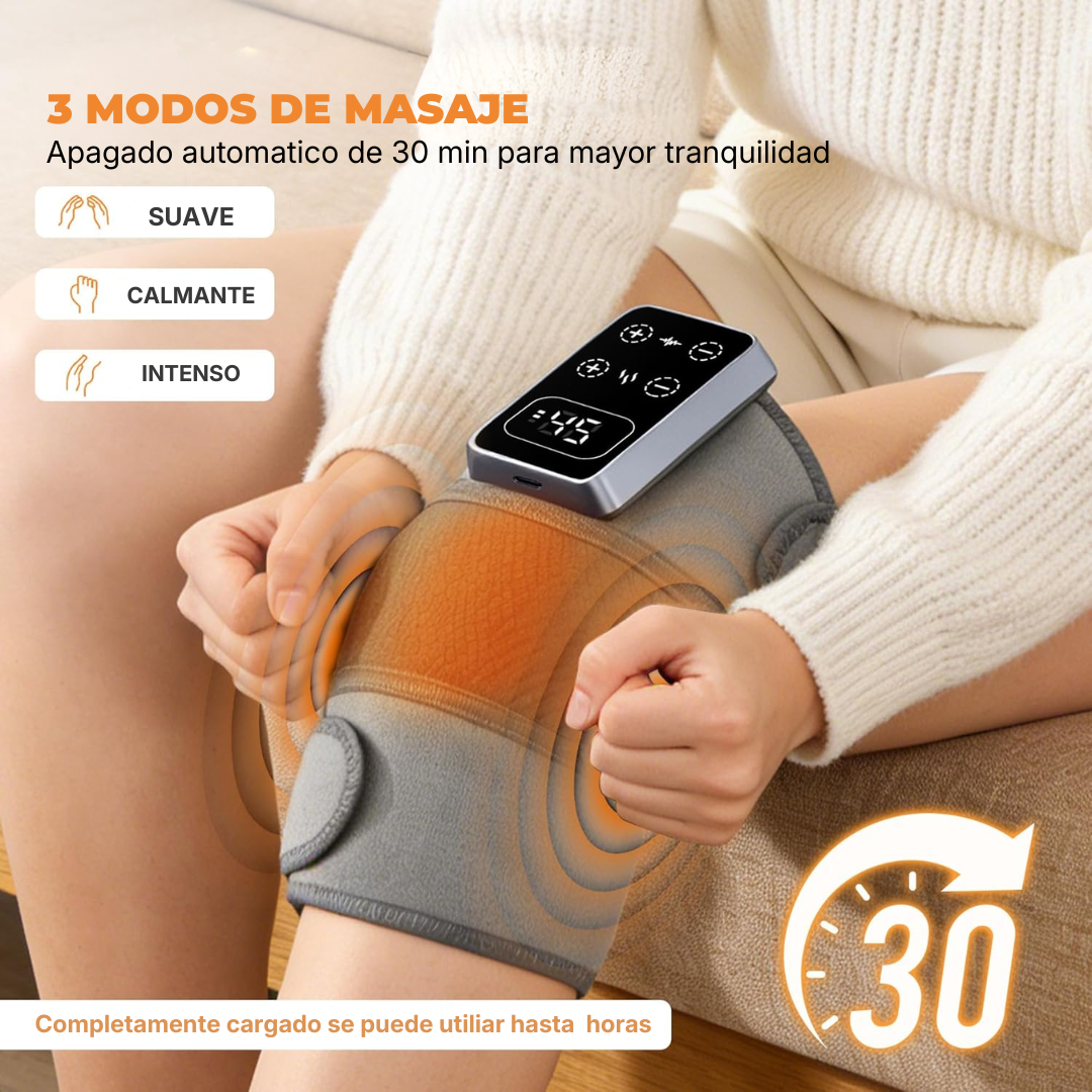 Rodillera Vibratoria Térmica 3 en 1