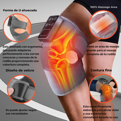 Rodillera Vibratoria Térmica 3 en 1