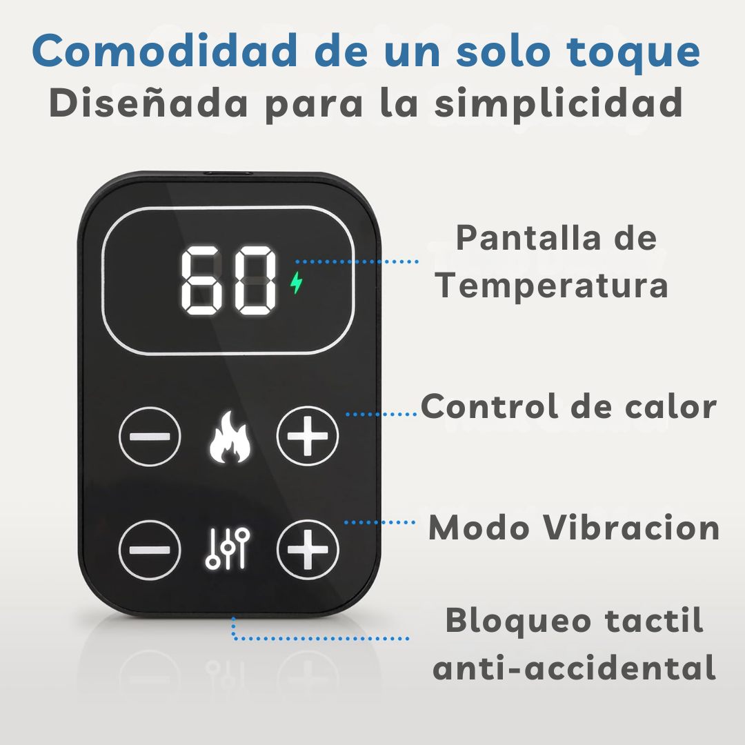 Rodillera Vibratoria Térmica 3 en 1