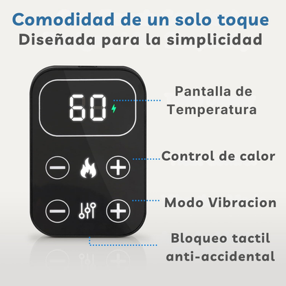 Rodillera Vibratoria Térmica 3 en 1